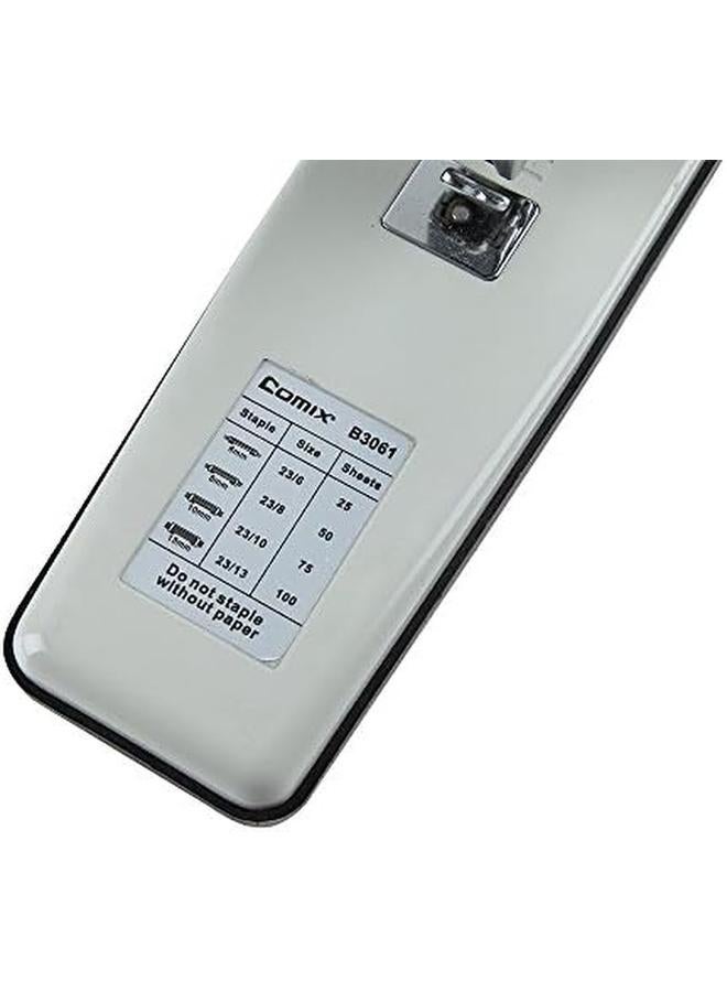 كوميكس B3061 دباسة شديدة التحمل سعة 100 ورقة باللون الأبيض والأسود - Image 2