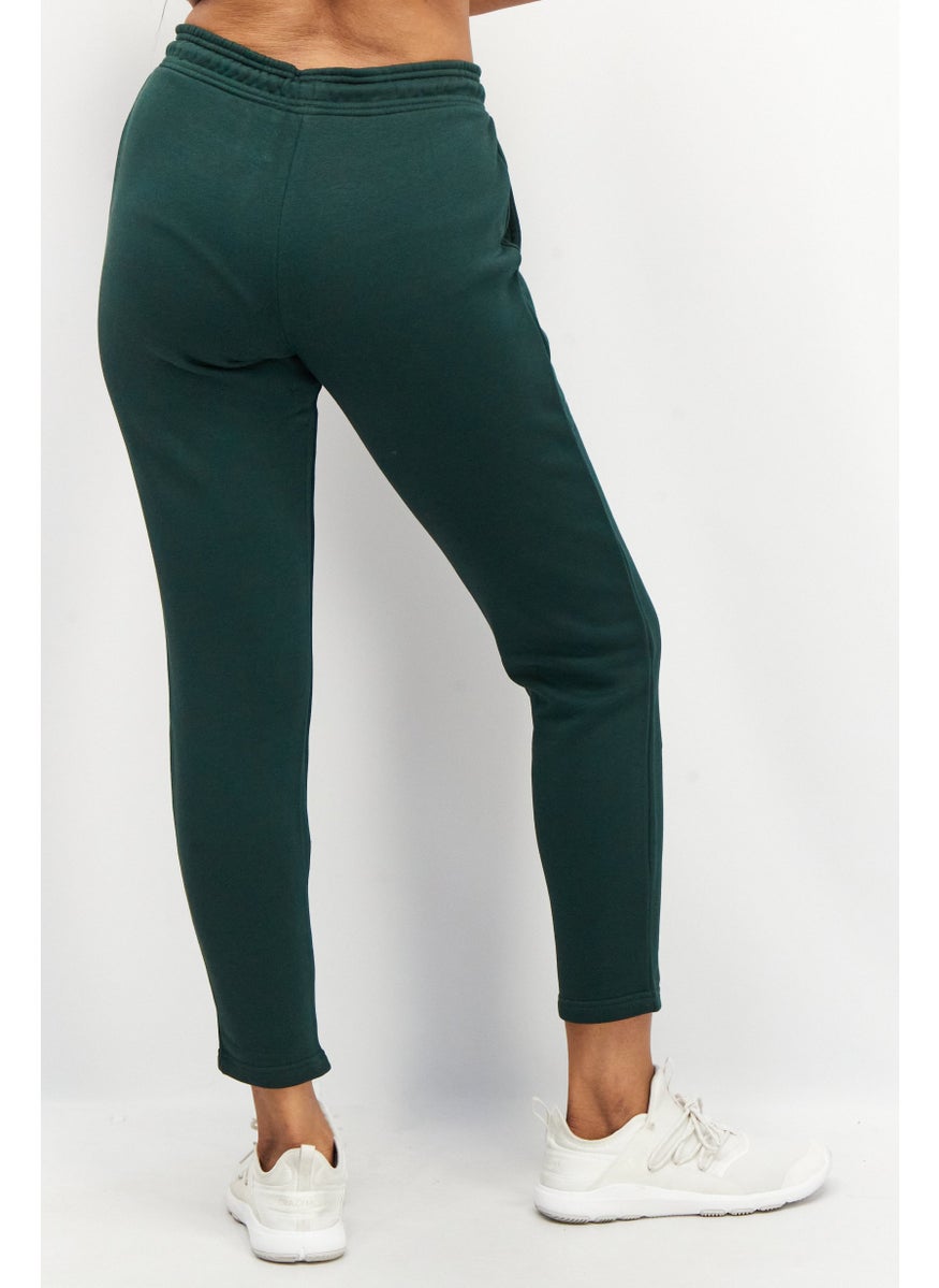 Adidas - Women Sportwear Fit Brand Logo Outdoor Track Pants, Green - Image 1