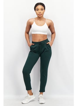 Adidas Women Sportwear Fit Brand Logo Outdoor Track Pants, Green  - Image 2