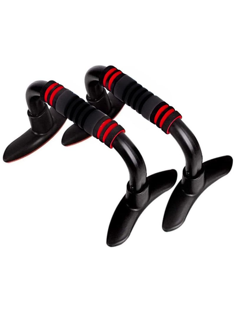 ALLKING Push-Up Bar, Pair | Non-Slip, Sturdy Exercise Equipment for Home or Gym Workout | Ideal for Upper Body Strength Training, Muscle Building, Push-Ups & Planks (Colour/Packaging Style may vary)  - Image 1
