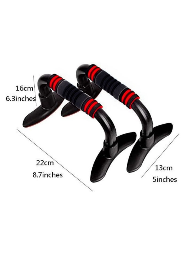 ALLKING Push-Up Bar, Pair | Non-Slip, Sturdy Exercise Equipment for Home or Gym Workout | Ideal for Upper Body Strength Training, Muscle Building, Push-Ups & Planks (Colour/Packaging Style may vary)  - Image 3