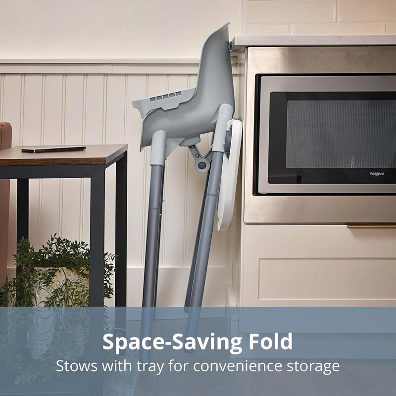 Chicco كرسي طعام شيكو زست 4 في 1 القابل للطي، كرسي تغذية، كرسي للأطفال وكراسي للشباب، متعدد الاستخدامات، سهل التنظيف، كرسي طعام باللون كابري بلو - Image 5