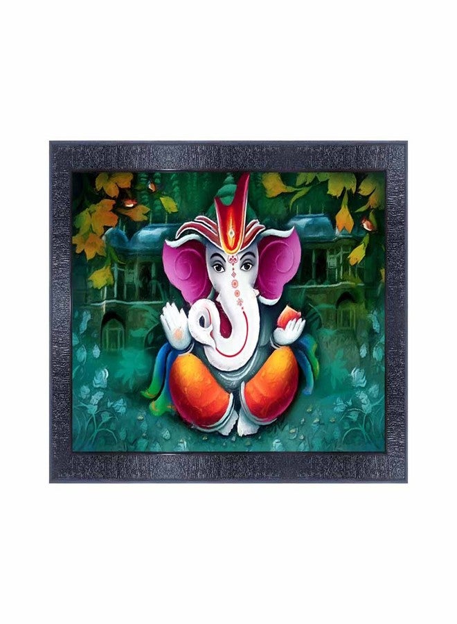 pnf Poster And Frames Ganesh Ji Wooden Photo Frame With Acrylic Sheet | For Living, Pooja Room | Home Decoration Item | Best Gifting Option (10 * 14inch,Multicolour,Synthetic) 4456 - Image 1