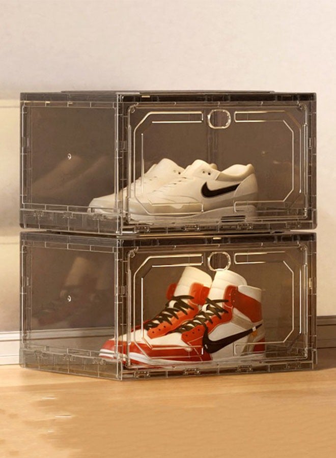 Shoe Boxes Storage Stackable Shoes Bin Strong Thickening Reinforcement Big Size Shoe Organizer Space Saving  Door Shoe Container Boxes - Image 1