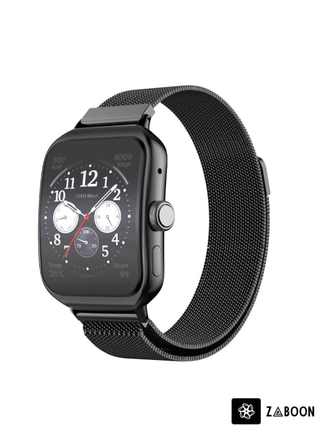 Zaboon - OPPO Watch 3 Pro Milanese Stainless Steel Metal Watch Band - Image 1