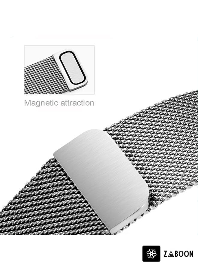 Zaboon - OPPO Watch 3 Pro Milanese Stainless Steel Metal Watch Band - Image 1
