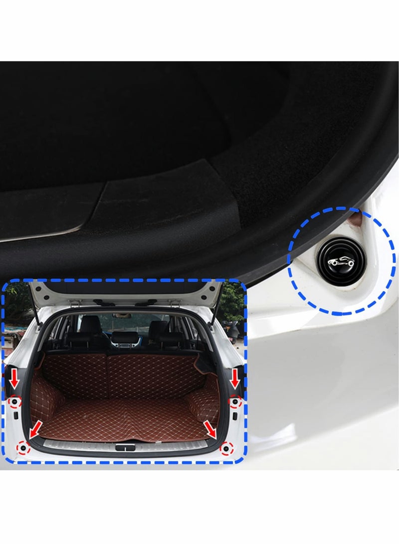 50pcs Car Door Shock Absorber, Self Adhesive Pvc Anti-collision Soundproof Protection Sticker, Edge Protector for Side Guard Bumper Trunk (Black) - Image 4