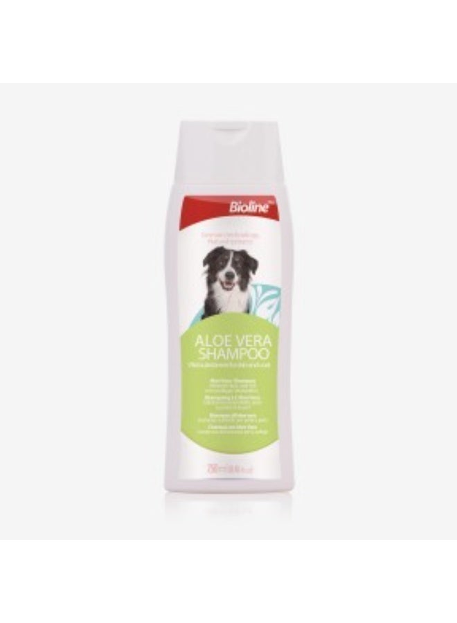 Bioline Aloe Vera Shampoo 250ml - For Dogs, White Green - Image 3