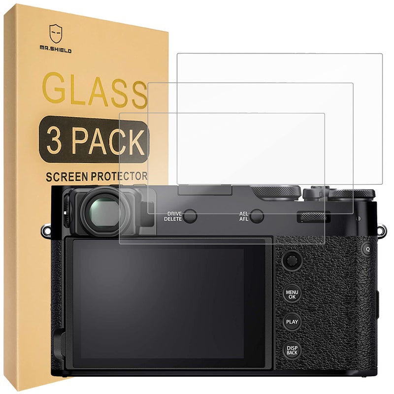Mr Shield Mr.Shield Screen Protector compatible with Fujifilm X100VI X100V X-T4 X-E4 Camera [Tempered Glass] [3-PACK] [Japan Glass with 9H Hardness] - Image 1