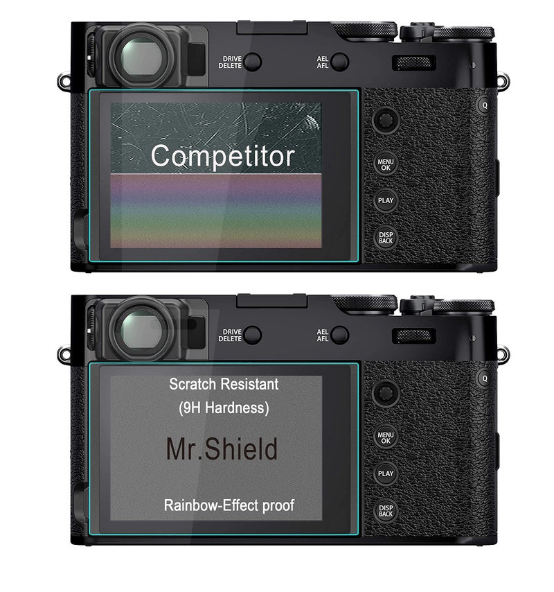 Mr Shield Mr.Shield Screen Protector compatible with Fujifilm X100VI X100V X-T4 X-E4 Camera [Tempered Glass] [3-PACK] [Japan Glass with 9H Hardness] - Image 5
