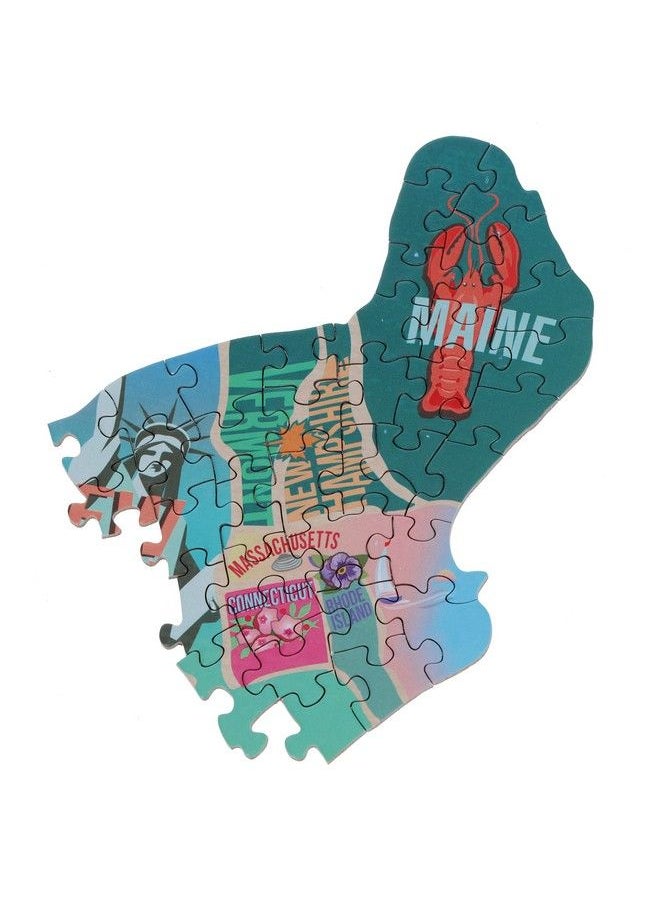 TDC Games - Us Map Puzzle Great American Roadtrip With Individual States 1000 Piece Jigsaw Puzzle For Kids And Adults Large America Shaped Educational Puzzle Challenging Puzzle Map Of Usa - Image 1