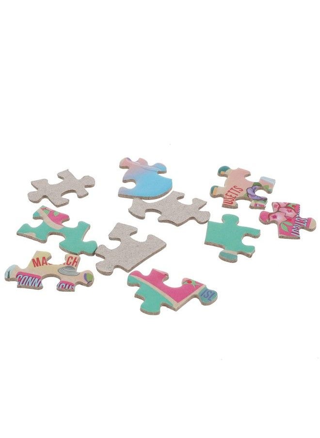 TDC Games - Us Map Puzzle Great American Roadtrip With Individual States 1000 Piece Jigsaw Puzzle For Kids And Adults Large America Shaped Educational Puzzle Challenging Puzzle Map Of Usa - Image 1