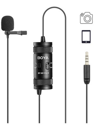 ميكروفون BOYA by-M1 Pro II Lavalier مع خاصية إلغاء الضوضاء ومنفذ مراقبة لبث المقابلات على YouTube وTiktok وإنشاء المحتوى - pzsku/Z0AD128E86F47DD8D9AEDZ/45/_/1716376887/dbaca712-4592-4667-95c8-38787f44bd1f
