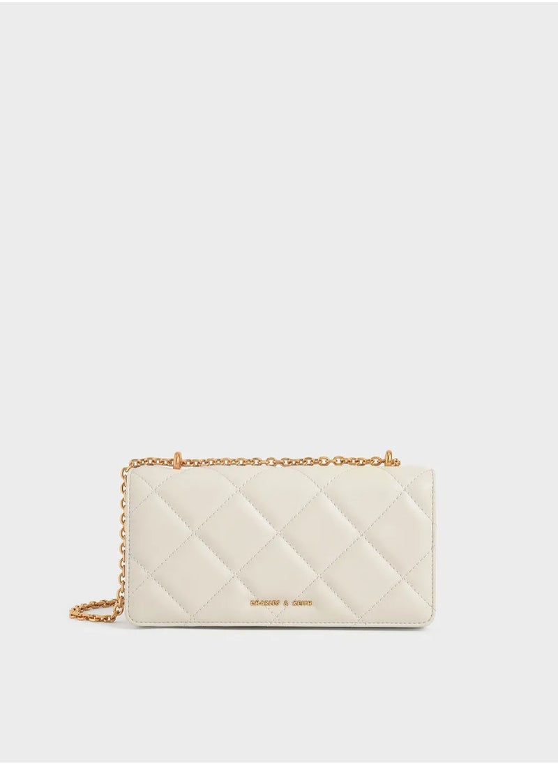 Charles & Keith - Paputo Chain Handle Quilted Long Wallet - Image 1