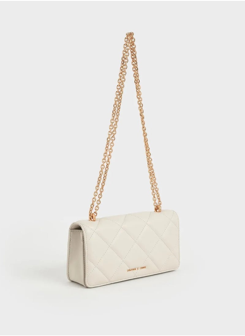 Charles & Keith - Paputo Chain Handle Quilted Long Wallet - Image 1
