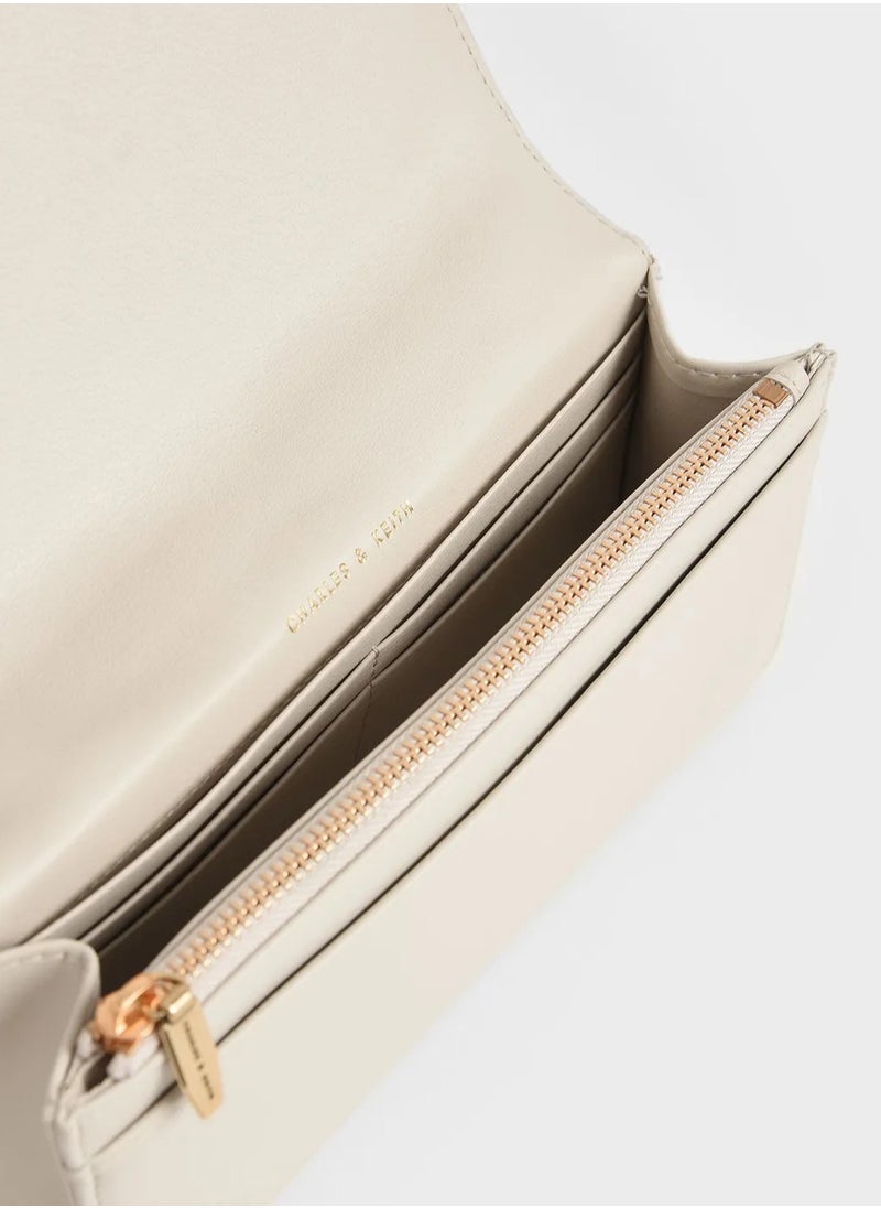 Charles & Keith - Paputo Chain Handle Quilted Long Wallet - Image 1