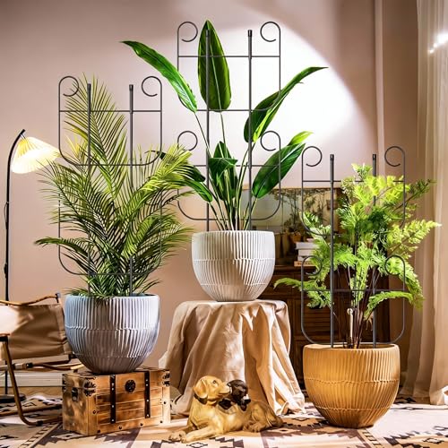 Blingluck 2 Pack Trellis for Climbing Plants Indoor Expandable Small Metal Trellis for Potted Plants Flowers Vine Ivy Sturdy Houseplant Pothos Plant Climber Support - Image 3