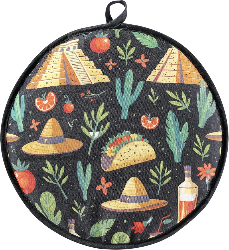 COKUMA 12 Inch Tortilla Warmer, Microwave Safe Tortilla Warmer Pouch, Thick Insulated Fabric and Lightweight Keeps Tortillas Warm for Picnic or Taco Night - Image 1