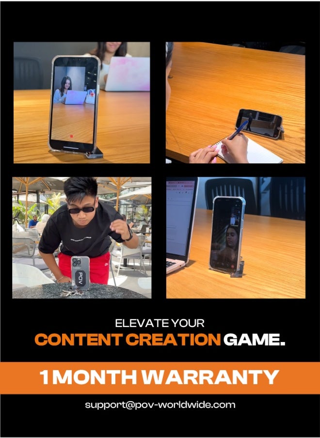 Keychain – Pocket-Size Phone Stand for Vlogs, Videos & Selfies | Shoot Vertical or Horizontal | Easy to Carry, Simple to Use