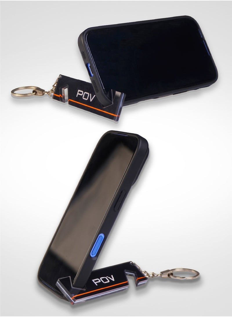 Keychain – Pocket-Size Phone Stand for Vlogs, Videos & Selfies | Shoot Vertical or Horizontal | Easy to Carry, Simple to Use