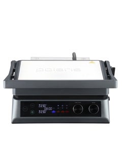 Polaris Press grill, 7 automatic programs, Thermometer probe, 180° Full Flat Grill,  4 levels of doneness, 29x25.5 cm detachable panels are dishwasher safe  - Image 2