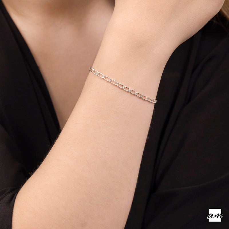 امبرتا سوار بسلسلة مطلية بالفضة الإسترليني عيار 925 - Image 2