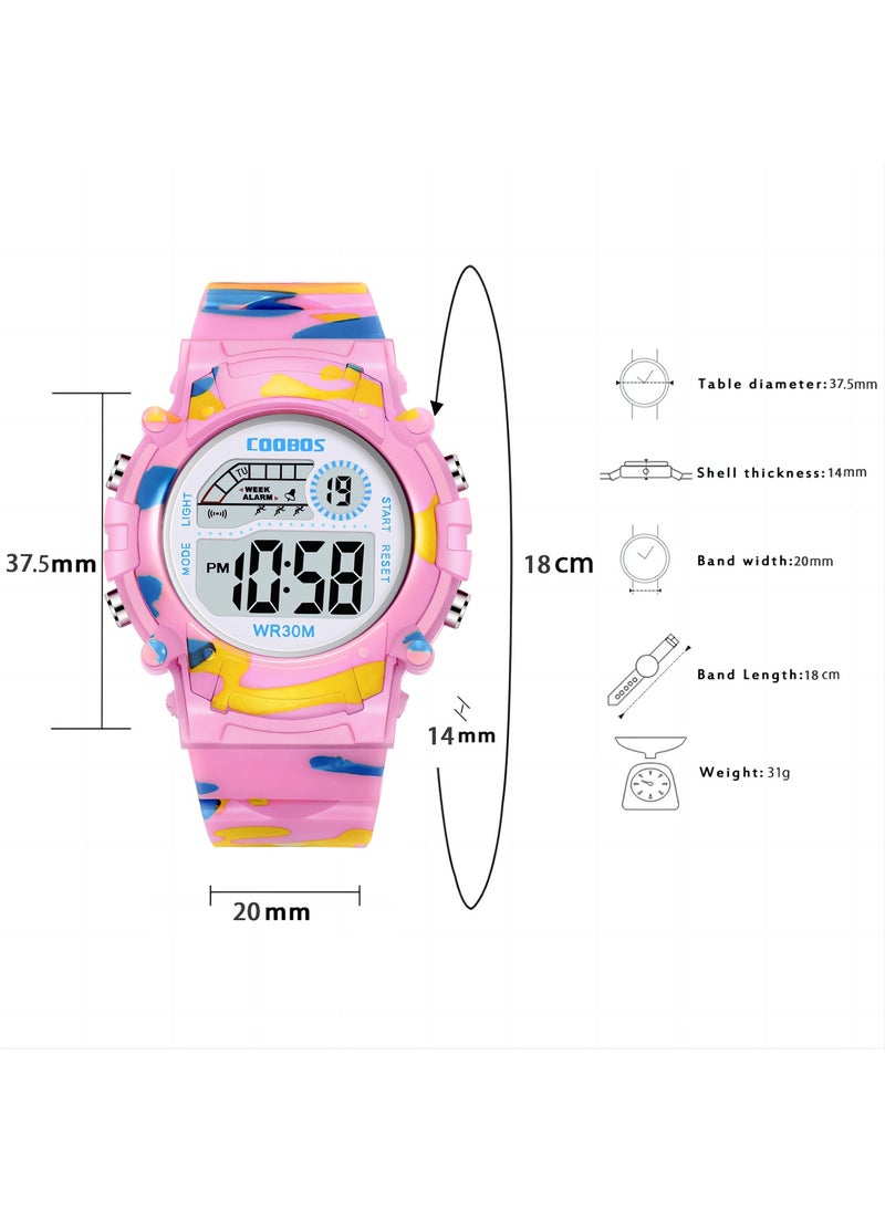 Coobos - Kids Water Resistant Rubber Digital Watch - Image 1