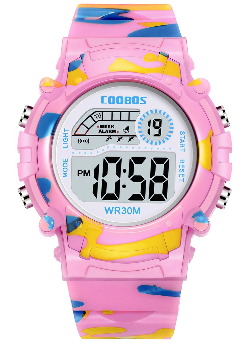 Coobos - Kids Water Resistant Rubber Digital Watch - Image 1