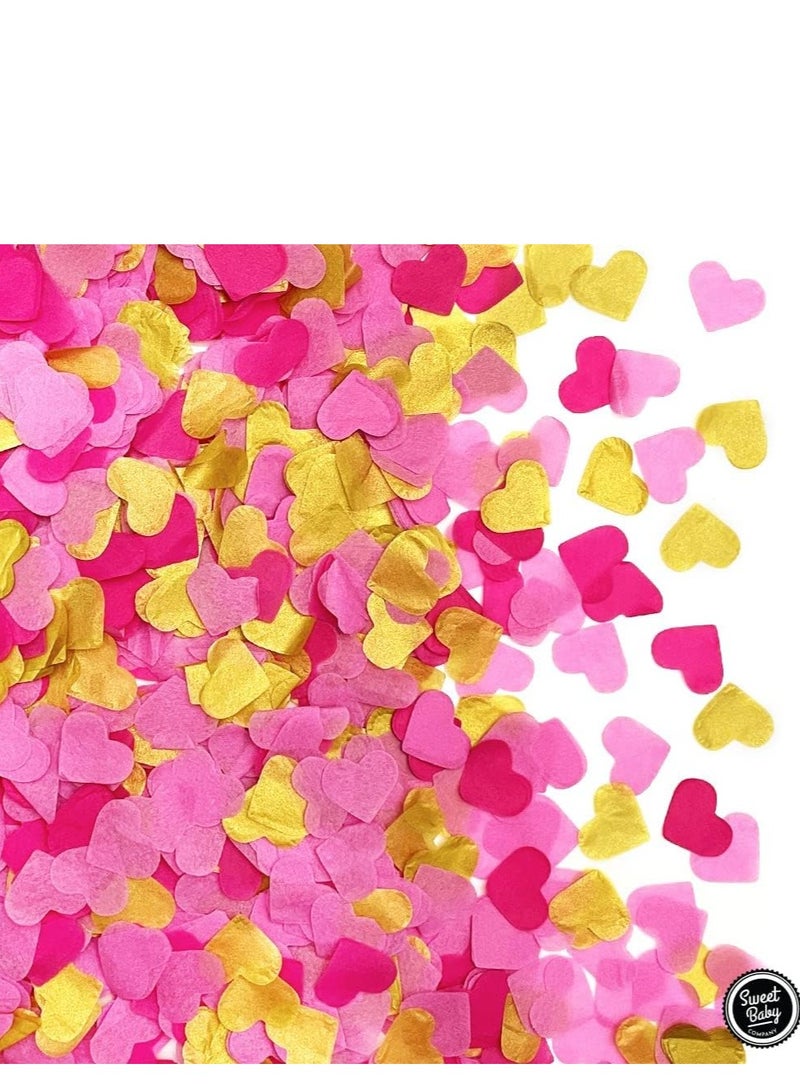 SOLARAE 36 Inch Baby Gender Reveal Balloon Big Black Balloons with Pink and Blue Heart Shape Confetti Packs for Boy or Girl Shower Party Supplies Decoration Kit - Image 3