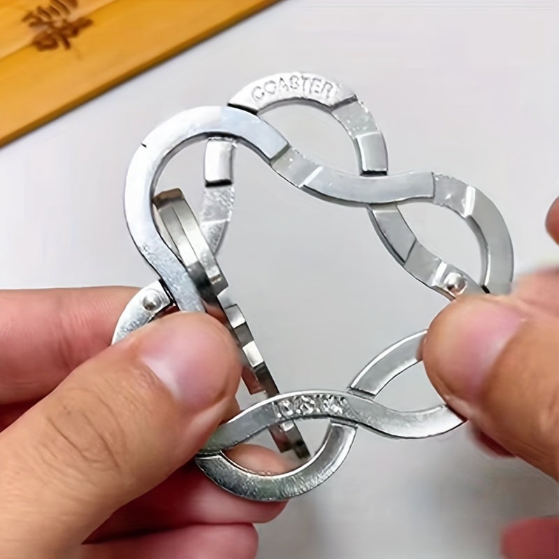 لغز معدني للعقل ترفيهي لعبة منطق هدية عائلية بدون بطاريات - Image 3