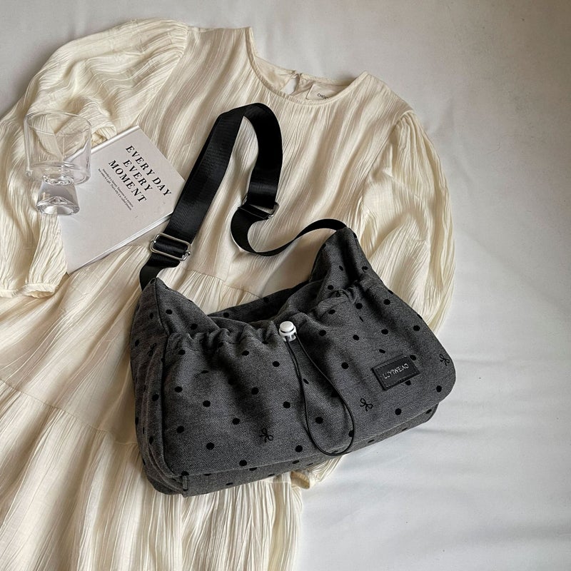 Casual Lightweight Super Tote Bag Women'S Fashionable Wave Point Shoulder Bag Fashionable All-Match Crossbody Bag - Image 1