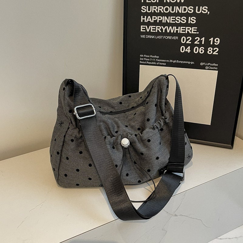 Casual Lightweight Super Tote Bag Women'S Fashionable Wave Point Shoulder Bag Fashionable All-Match Crossbody Bag - Image 3