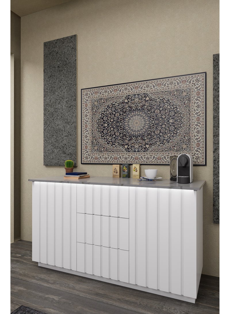 كوفي وورلد ركن القهوة بنقشات دائرية باضاءة مخفية - Image 3