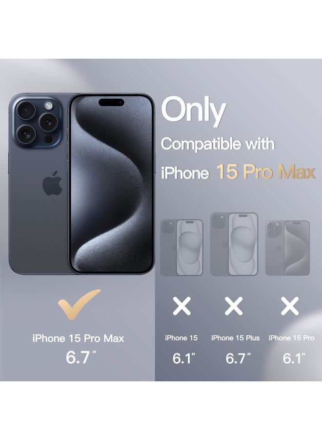 Jetech Silicone Case for iPhone 15 Pro Max 6.7-Inch, Silky-Soft Touch Full-Body Protective Phone Case, Shockproof Cover (Blue) - Image 2