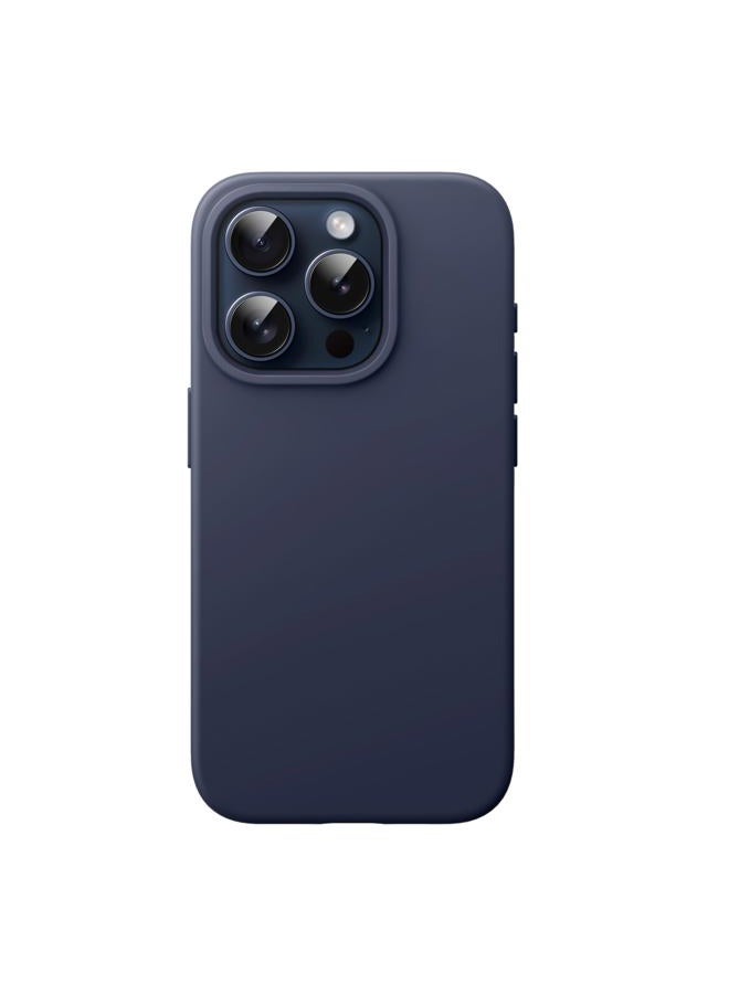 Jetech Silicone Case for iPhone 15 Pro Max 6.7-Inch, Silky-Soft Touch Full-Body Protective Phone Case, Shockproof Cover (Blue) - Image 1