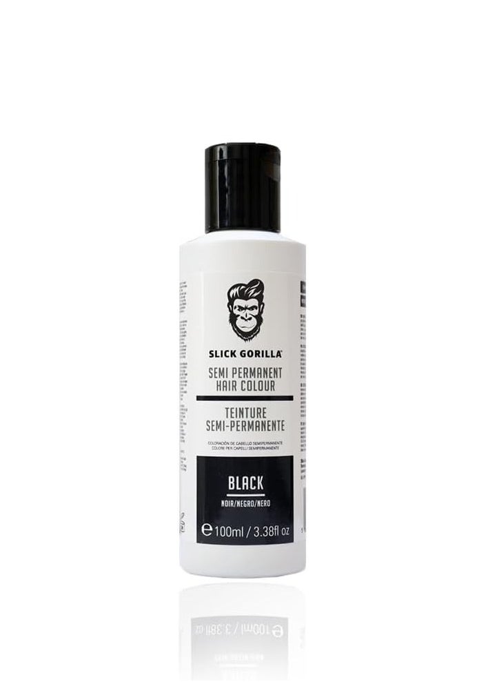 Slick Gorilla Slick Gorilla Vegan and Cruelty-Free Semi-Permanent BLACK Hair Color 100ml 