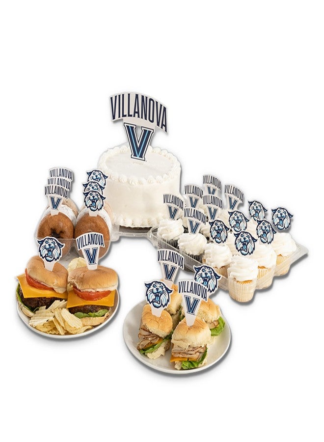 Desert Cactus Villanova Wildcats Food Picks, Cupcake Toppers, 25 pcs - Image 1