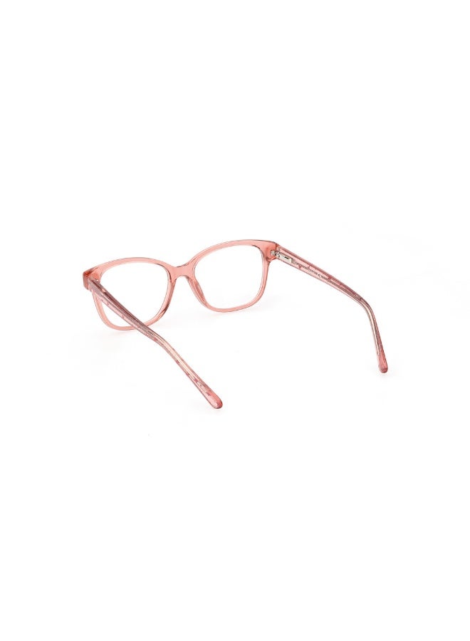 GUESS Gu9225 Square Acetate Frames For Girls Size 47, Shiny Light Pink - Image 3