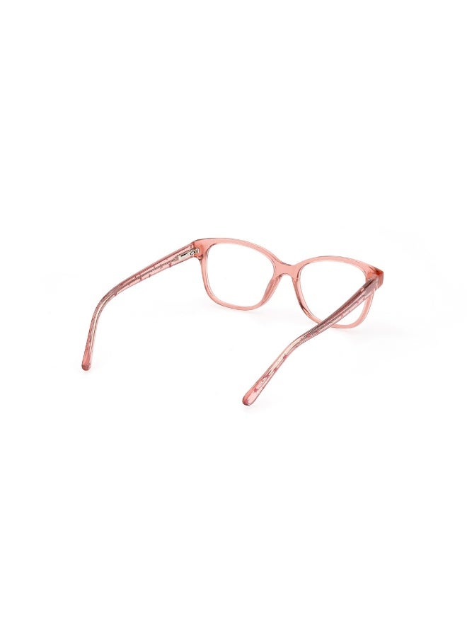 GUESS Gu9225 Square Acetate Frames For Girls Size 47, Shiny Light Pink - Image 5
