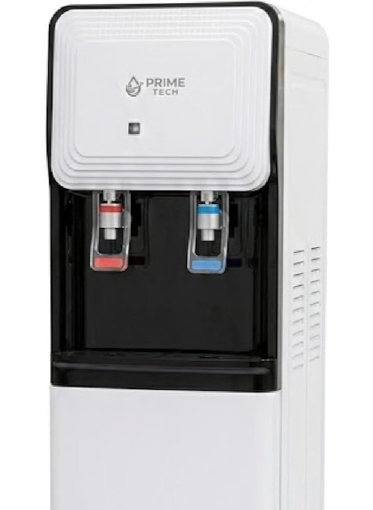 PRIME TECH Hot and Cold Water Dispenser with Cabinet PT-27, 12 Liters - White and Black - Image 2