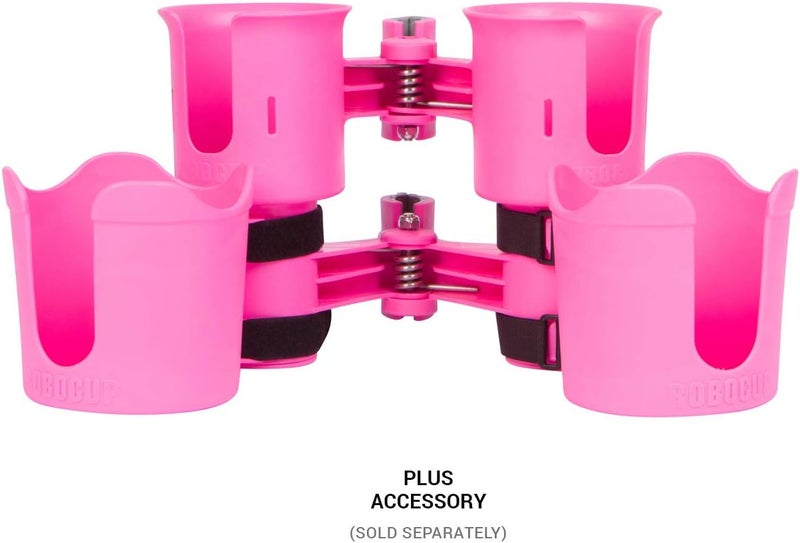 ROBOCUP Plus, (HOT Pink), Add-On Accessory XL Extension Cup Holder, Larger Drink Capacity, Perfect for Boats, Golf Carts, Walkers, Wheelchairs and Work. Made in USA (Includes 1) - Image 3