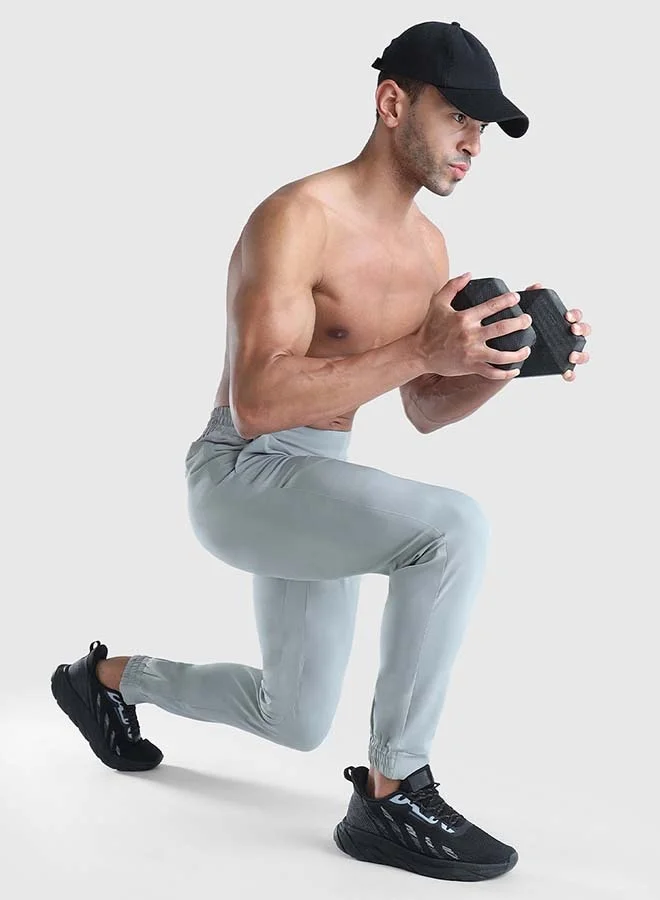 Musclemind Light Grey Men's Gentlemen Joggers for Men | Best Price UAE