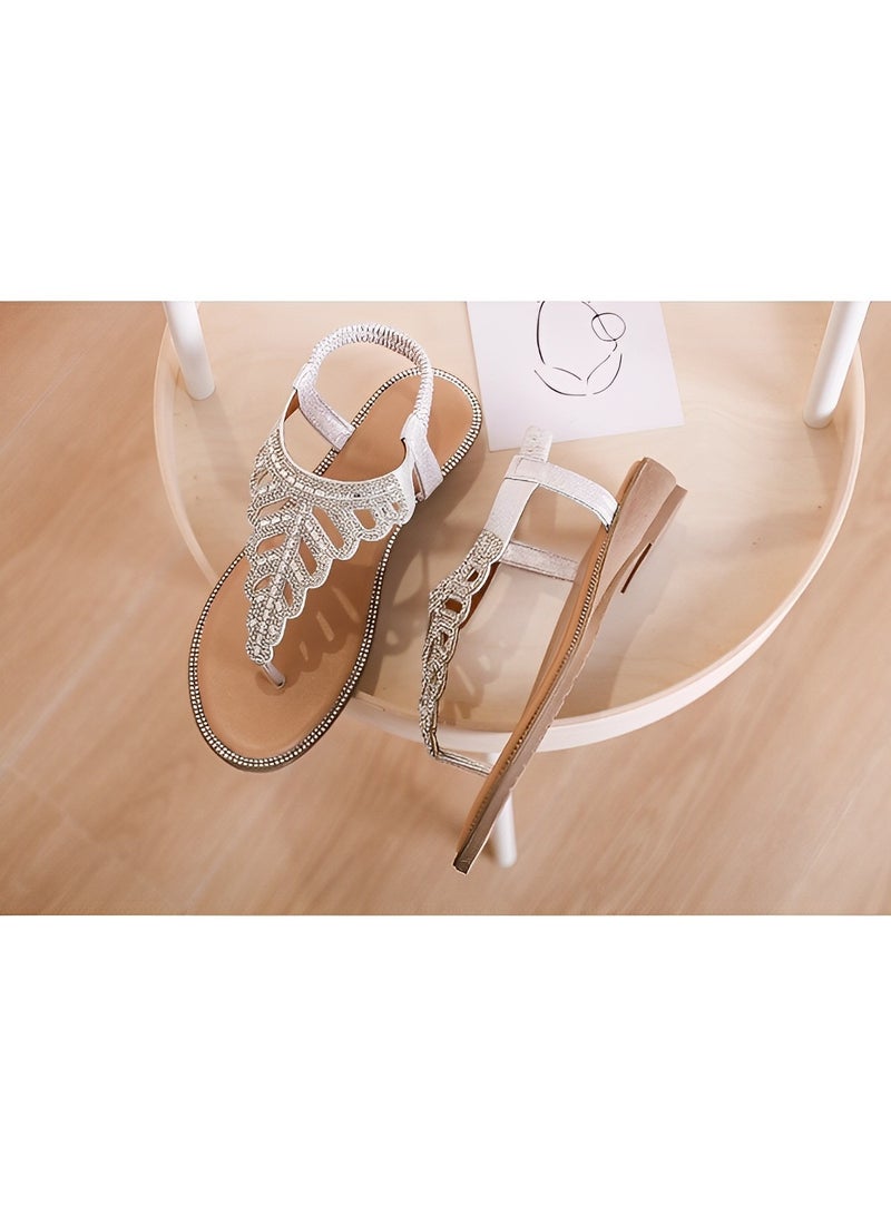 ريوكل صنادل نسائية بكعب إسفيني أحذية تقويم العظام مريحة وأنيقة بكعب إسفيني صندل مريح مضاد للانزلاق للمشي - Image 3