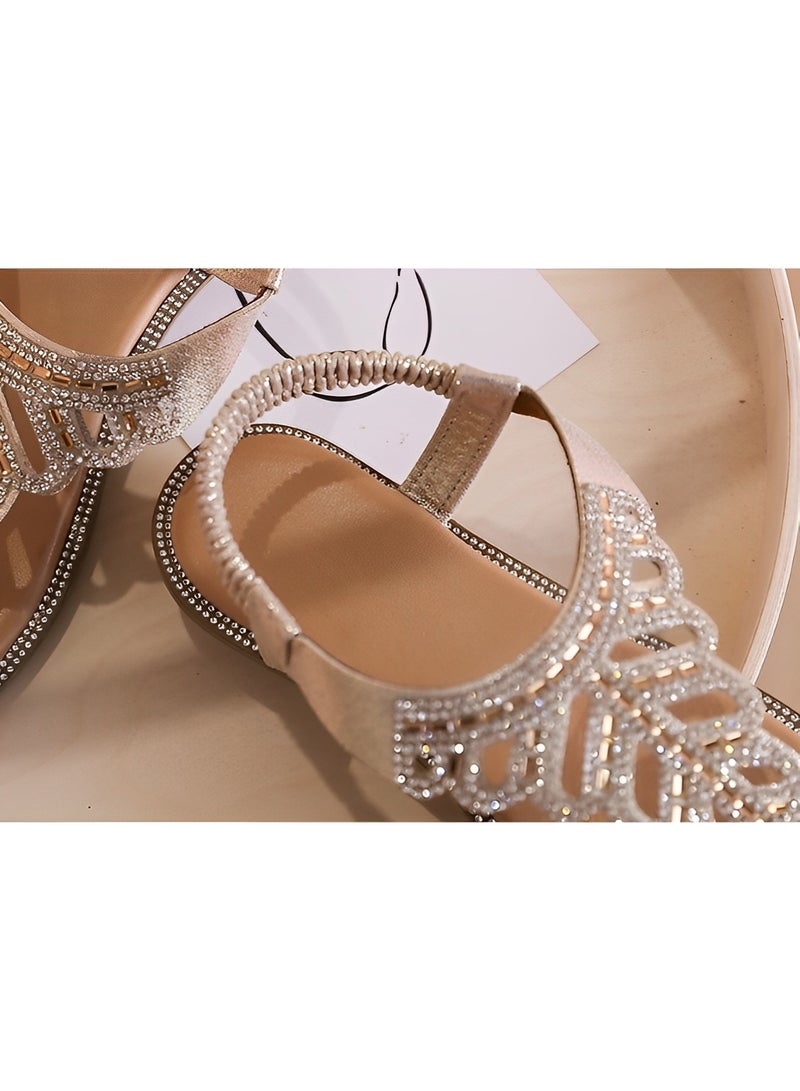 ريوكل صنادل نسائية بكعب إسفيني أحذية تقويم العظام مريحة وأنيقة بكعب إسفيني صندل مريح مضاد للانزلاق للمشي - Image 5