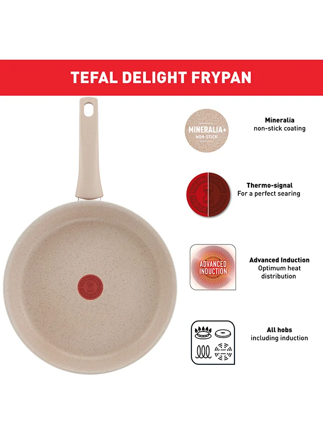 Tefal TEFAL Delight | Frypan 20 cm | Non-Stick Coating | Heat Indicator | 100% Recycled Aluminum Body | Made in France | 2 Years Warranty | G2930202
