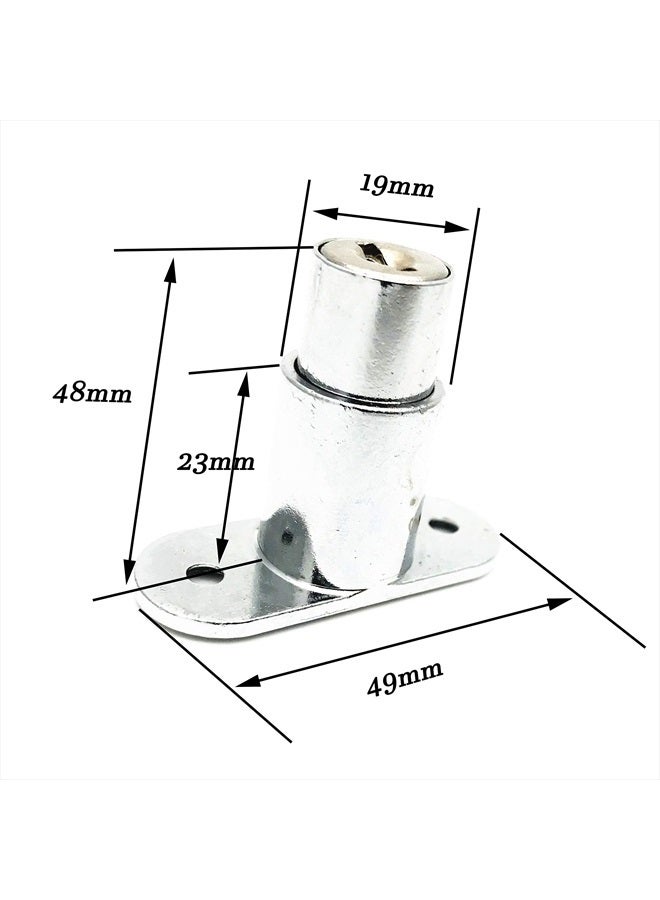 XMHF Push Plunger Lock, 19mm Cylinder Zinc Alloy Chrome Finish, 2Pcs, Keyed Different - Image 4