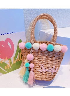 New Summer Minimalist Girl Style Grass Woven Handbag