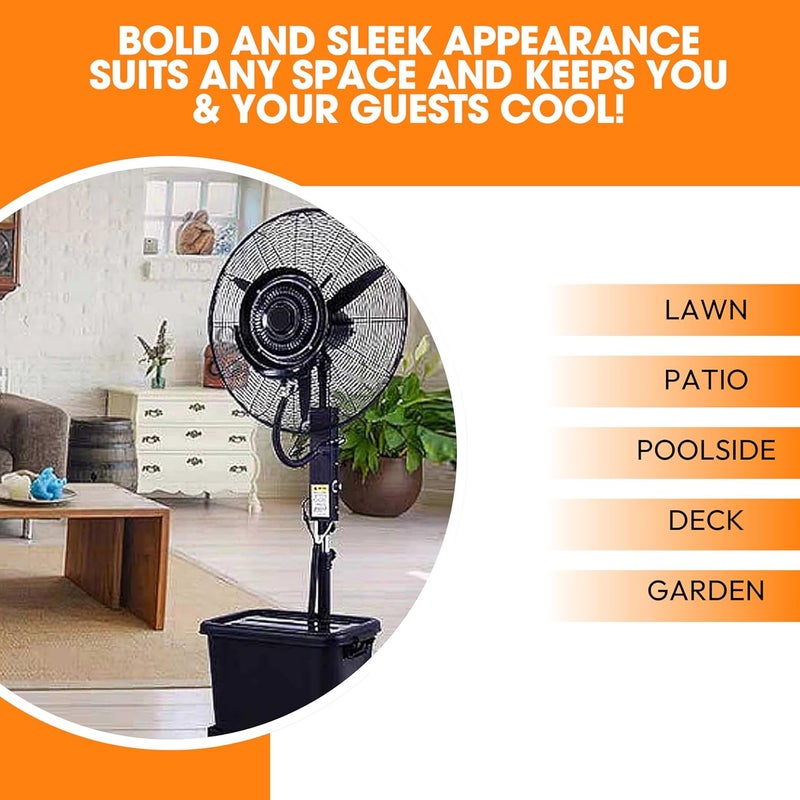 BLEND ART BLEND ART Heavy Duty Commercial Fan 26 Inches with 41 liter tank Ideal for Large Spaces  - Image 4