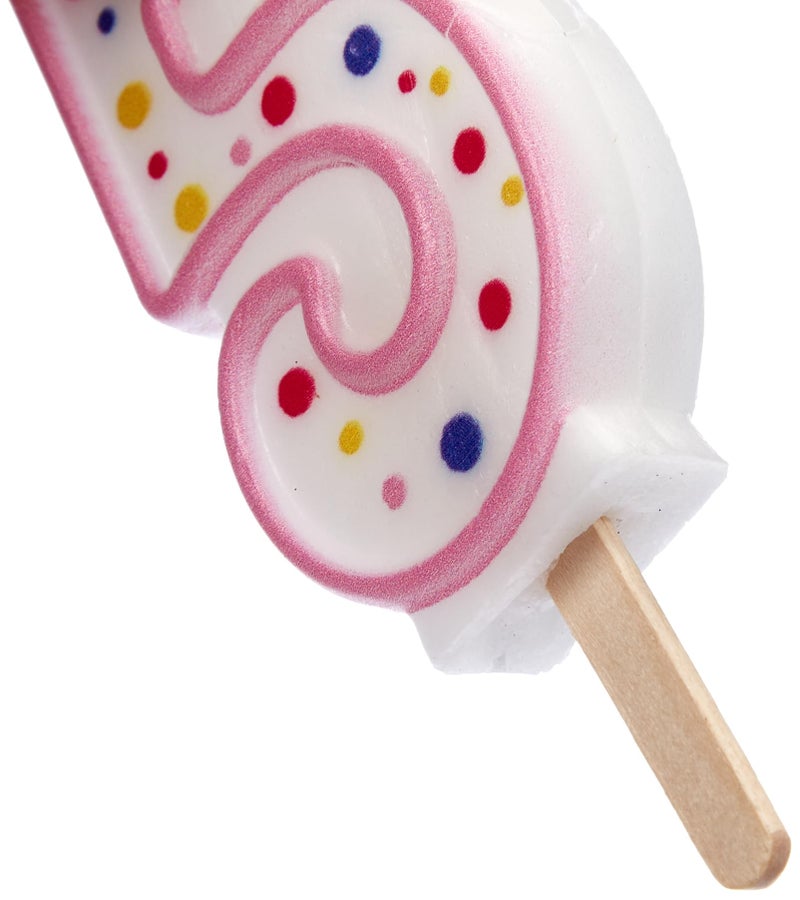 PME Pink Number 5 Candle - Image 2