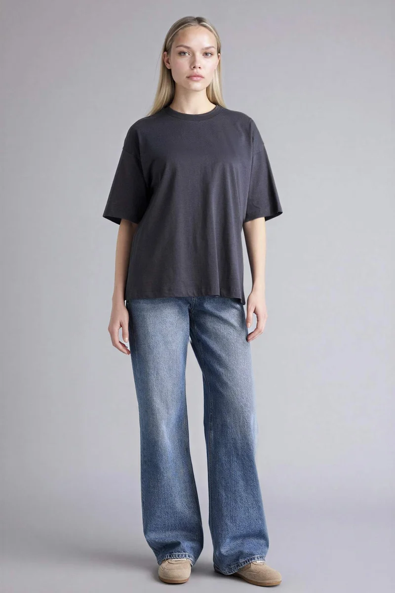 DeFacto Basic Cotton Oversize T-Shirt
